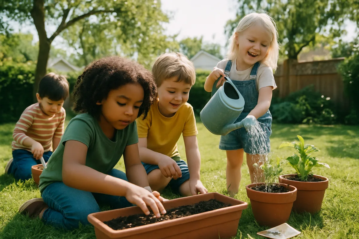Attività di giardinaggio per bambini: imparare giocando