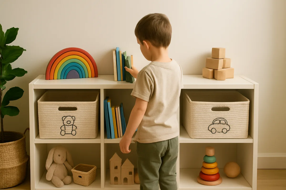 Come organizzare libri e giochi perché i bambini possano usarli in autonomia