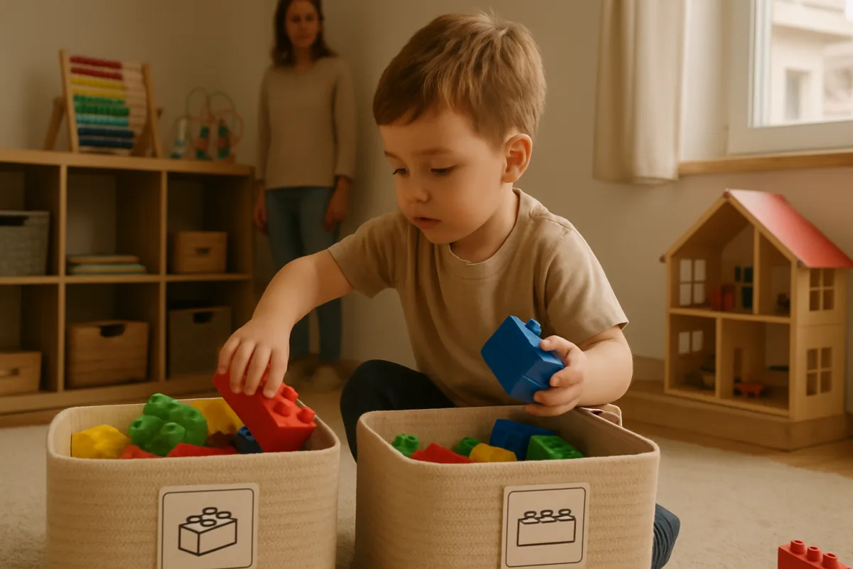 Giochi per imparare a riordinare: trasformare una routine in attività